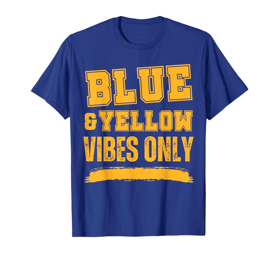Amazon.com: Blue and Yellow Game Day, Blue and Yellow T